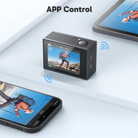 AKASO EK7000 includes 64GB microSDXC card for immediate storage.