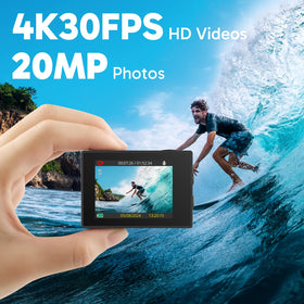AKASO EK7000 with EIS stabilization for smooth moving shots