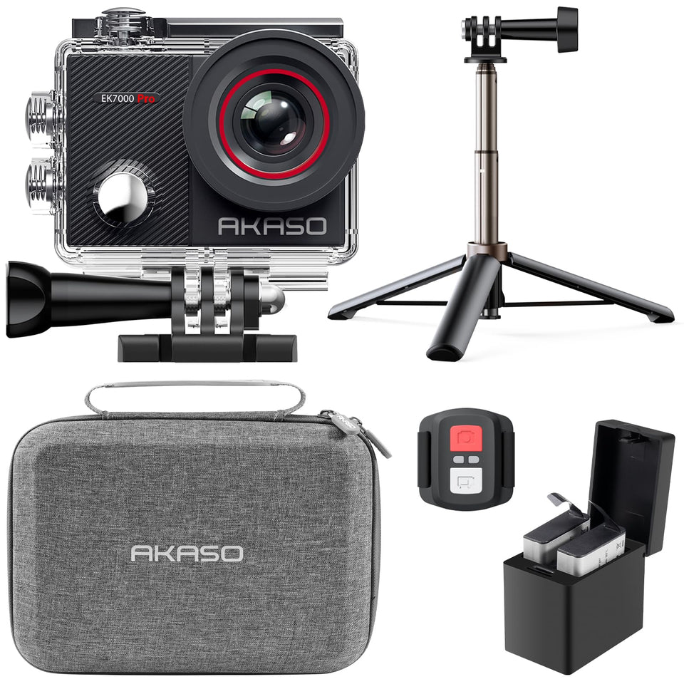 AKASO EK7000 Pro 4K video setup enables crisp footage in dynamic conditions
