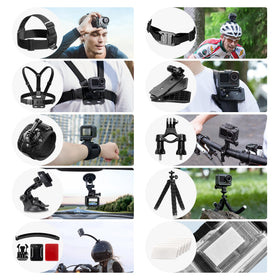 AKASO floating hand grip in water keeping camera buoyant and easy to retrieve