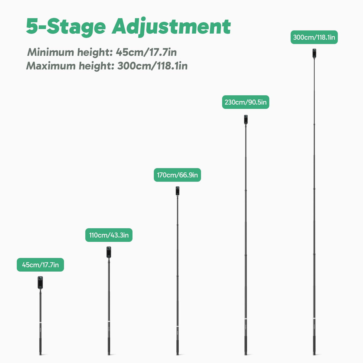 AKASO Shoot First, Frame Later for flexible angle choice.