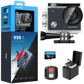 AKASO V50X 4K30fps hero shot with wide view for immersive action footage