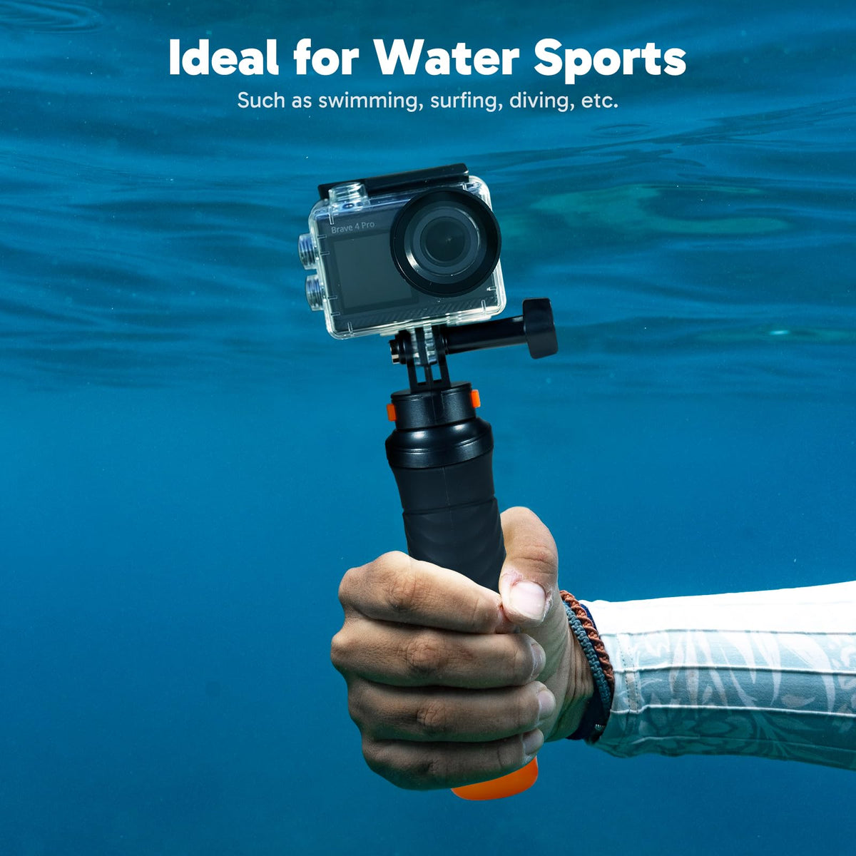 AKASO Brave 4 Pro waterproof case reaches 131 feet depth