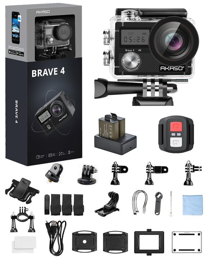 AKASO Brave 4 captures vibrant 4K video at 30fps for lifelike moments