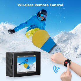 AKASO Brave 4 dual screens aid framing and playback on location