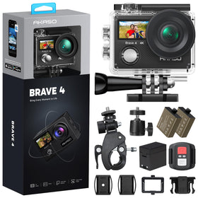 AKASO Brave4 front screen view for easy framing