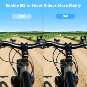 Stabilized footage on the AKASO Brave 4 during rough rides