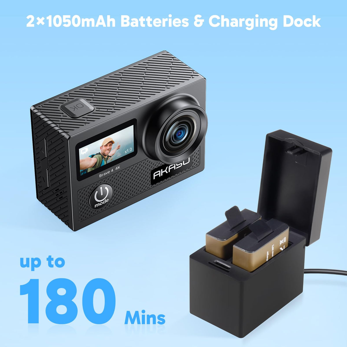 AKASO Brave 4 remote wristband for hands-free control