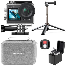 AKASO Brave 4 Pro front display for easy selfies and framing