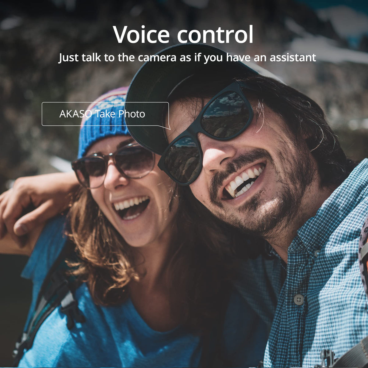 AKASO Brave 7 external mic port for clearer on-the-go audio