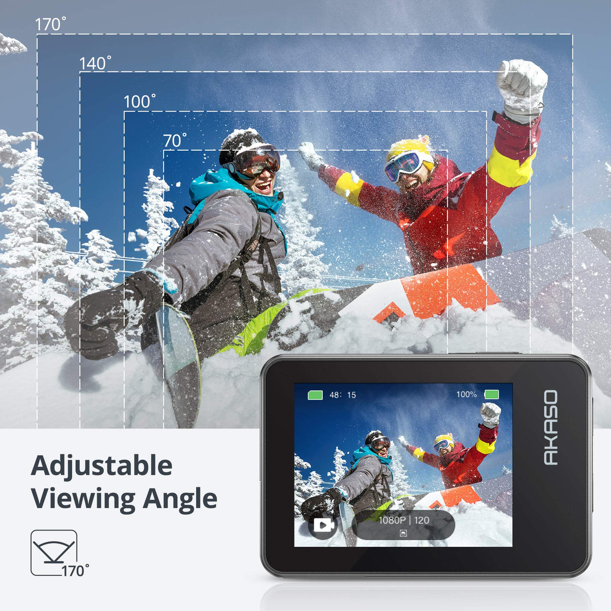 AKASO Brave 7 external mic and voice control simplify on-the-go recording