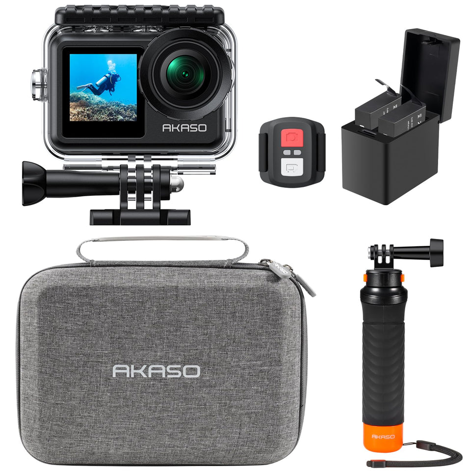 AKASO Brave 7 LE front display for effortless selfie framing