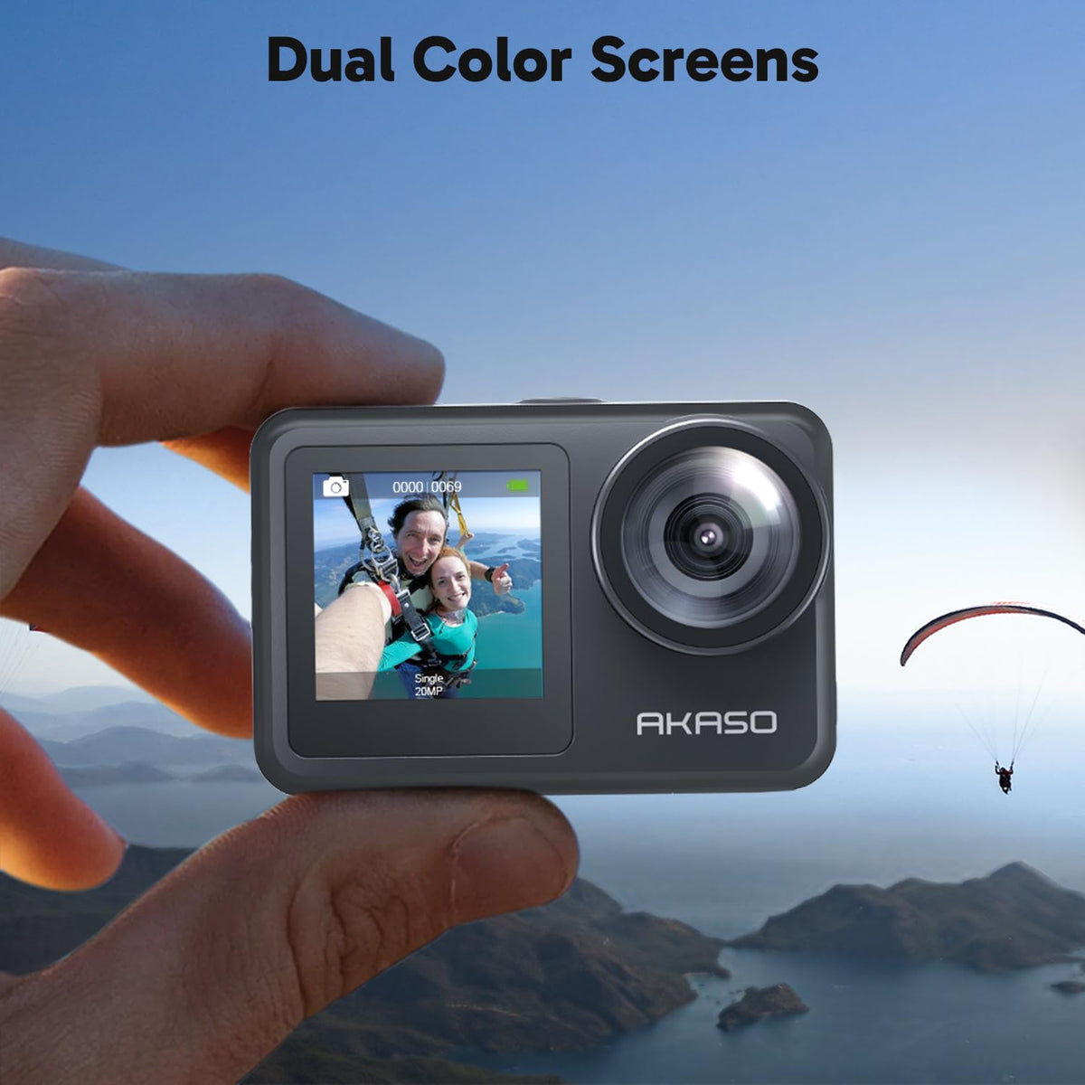 AKASO Brave 7 LE 4K 30fps video capture in action.
