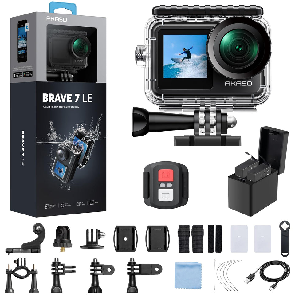 AKASO Brave 7 LE front display for selfies and framing