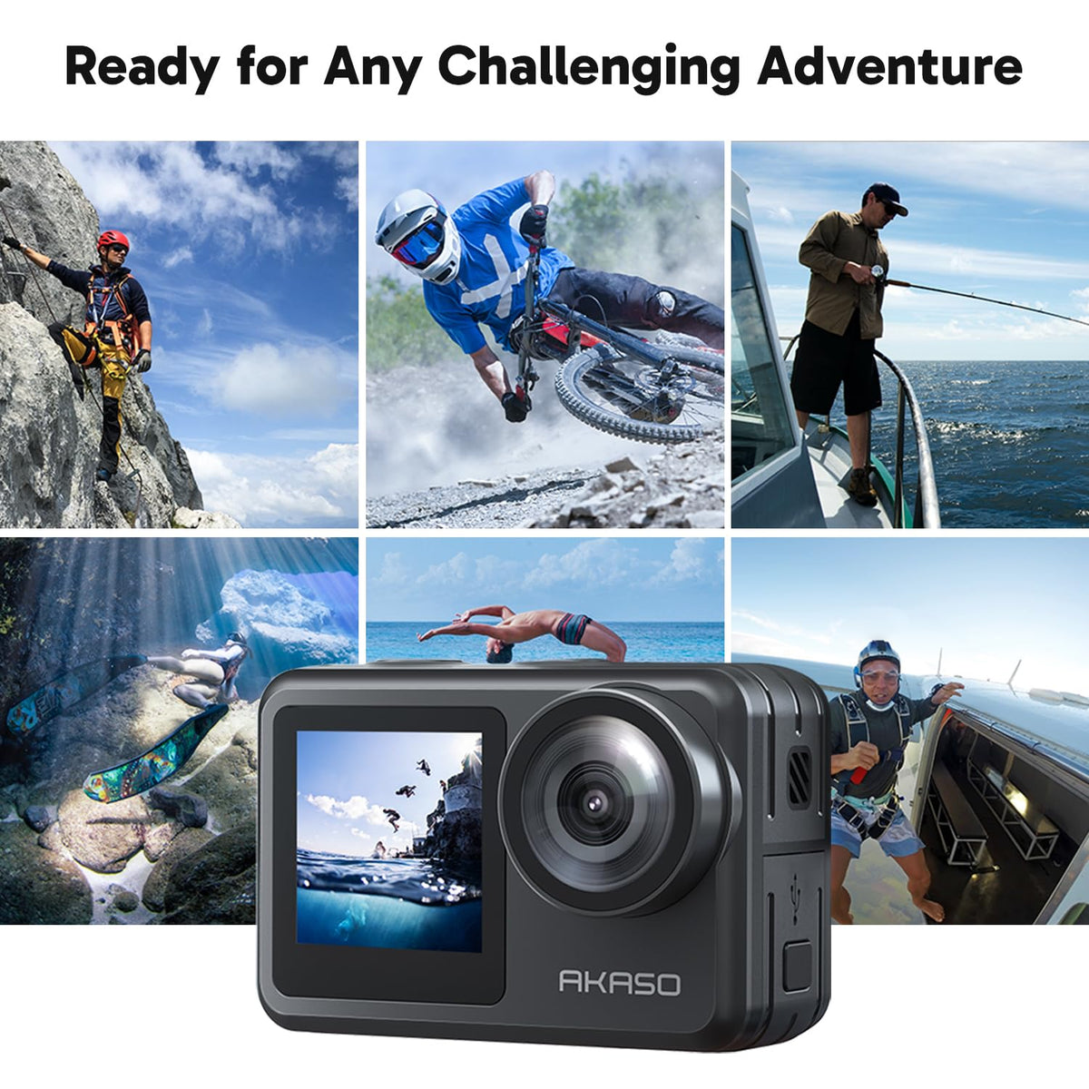 AKASO Brave 7 LE multifunction mount kit expands mounting options