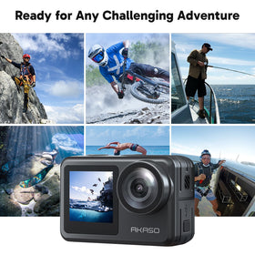 AKASO Brave 7 LE waterproof housing rated to 131 feet.