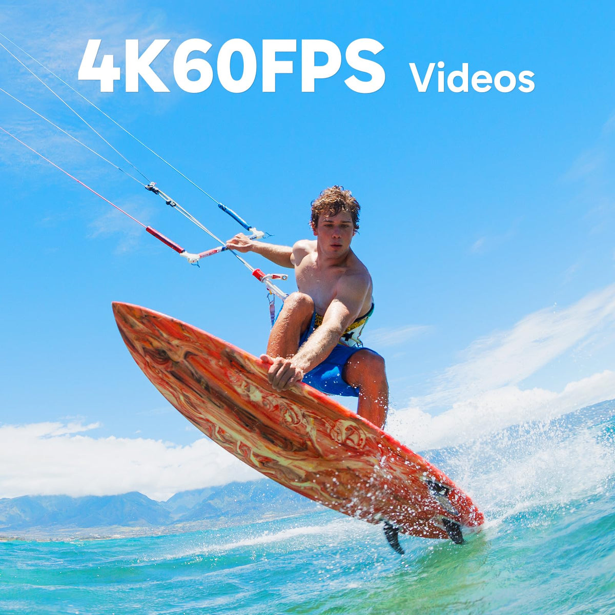 AKASO Brave 8 HDR 4K30 mode highlights details in bright light.