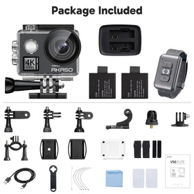 AKASO V50 Elite action camera for sports and travel adventures.