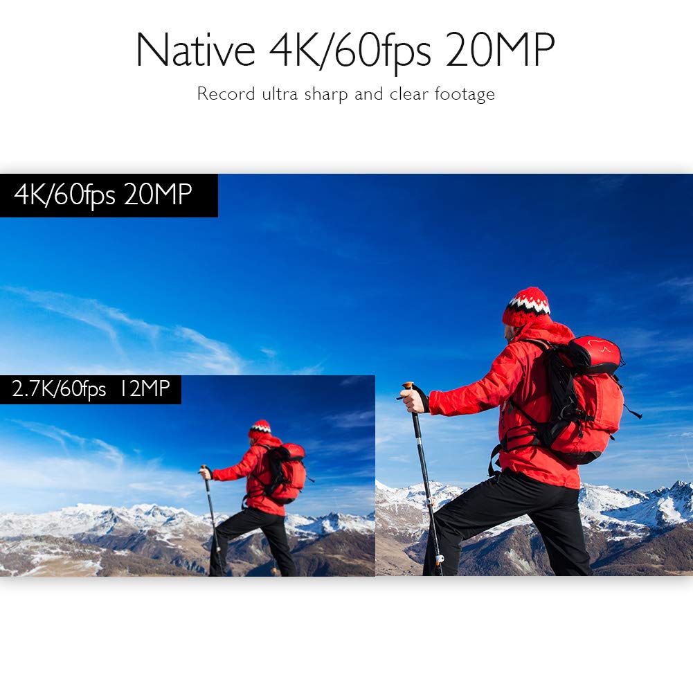 AKASO V50 Elite waterproof case 131ft for underwater filming.