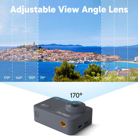 AKASO V50X adjustable view angle adapts to different shooting needs