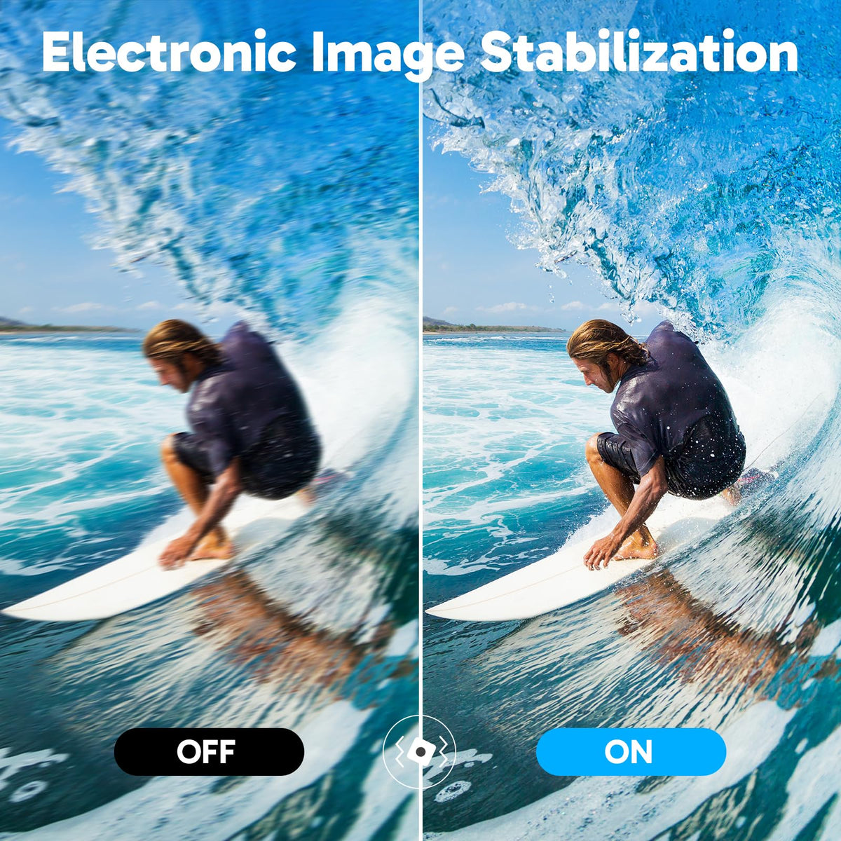 AKASO V50X with EIS stabilizes smooth video during outdoor activities
