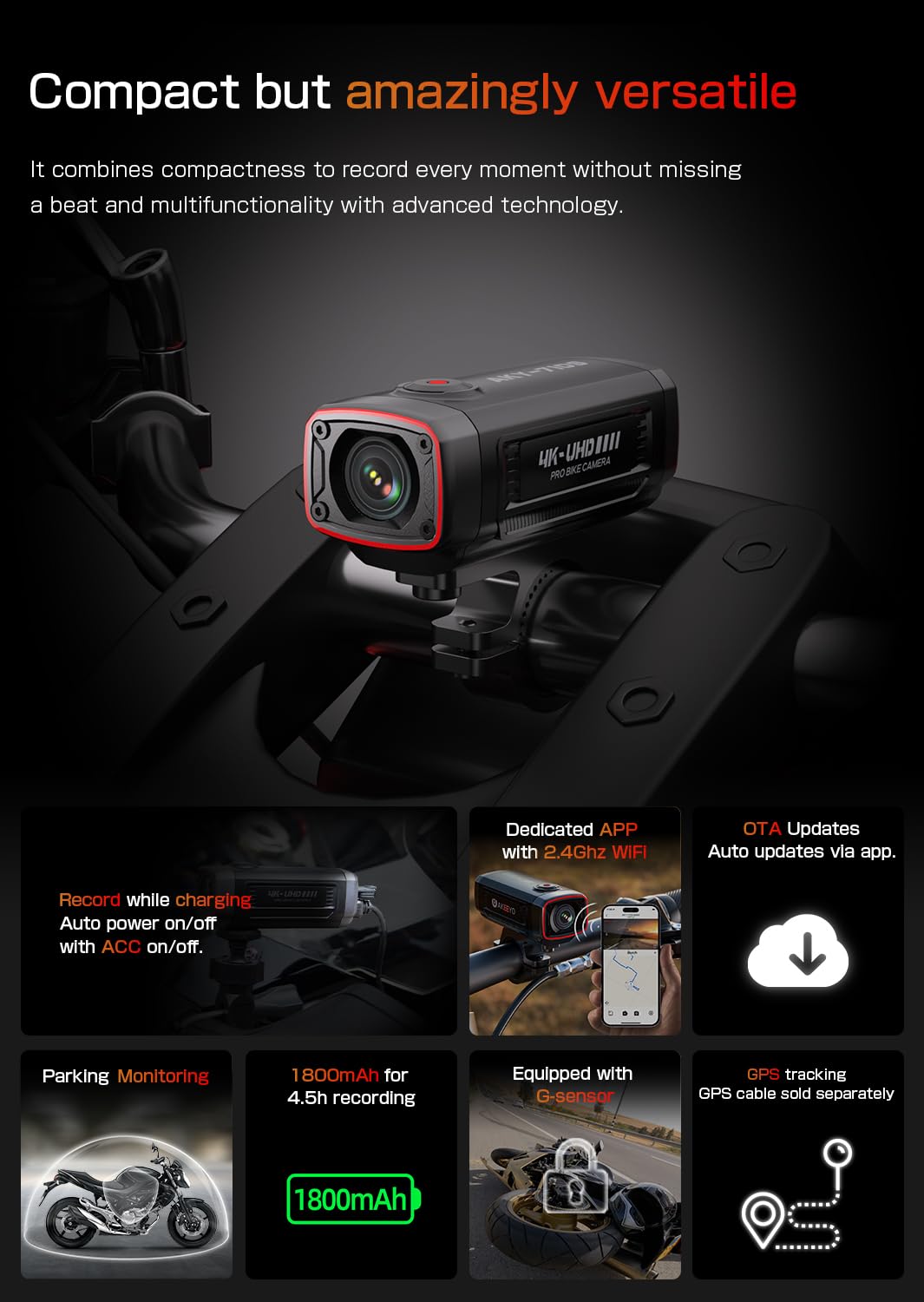 AKEEYO AKY-710S night vision maintains legibility in low light