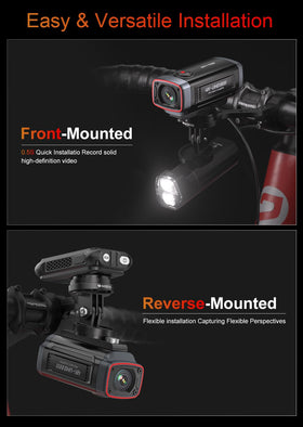 AKEEYO AKY-710S 4K recording for crisp footage during outdoor cycling