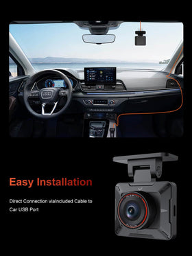 AKEEYO P1 Mini Dash Cam operates from -20°C to 70°C