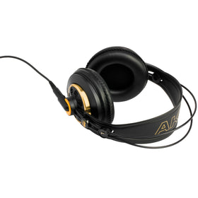 AKG K240STUDIO worn by producer in studio offering precise mix translation