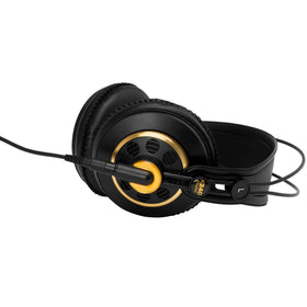AKG K240STUDIO transducer close-up highlighting XXL driver for detailed sound