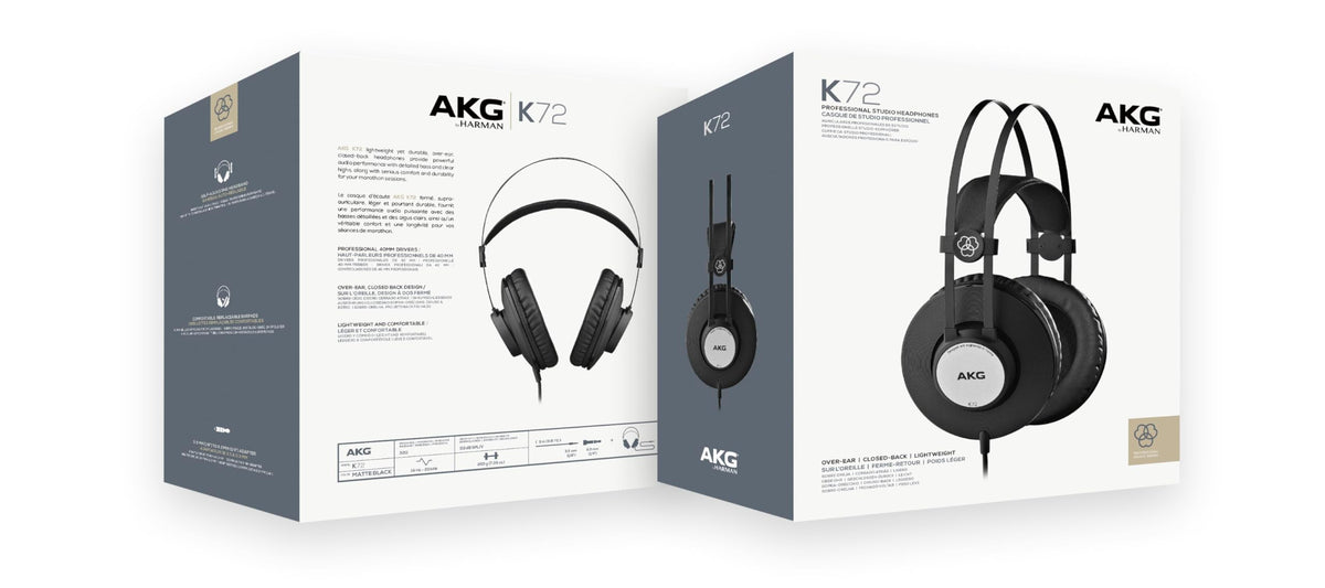 AKG K72 warranty information highlighting authorized dealers