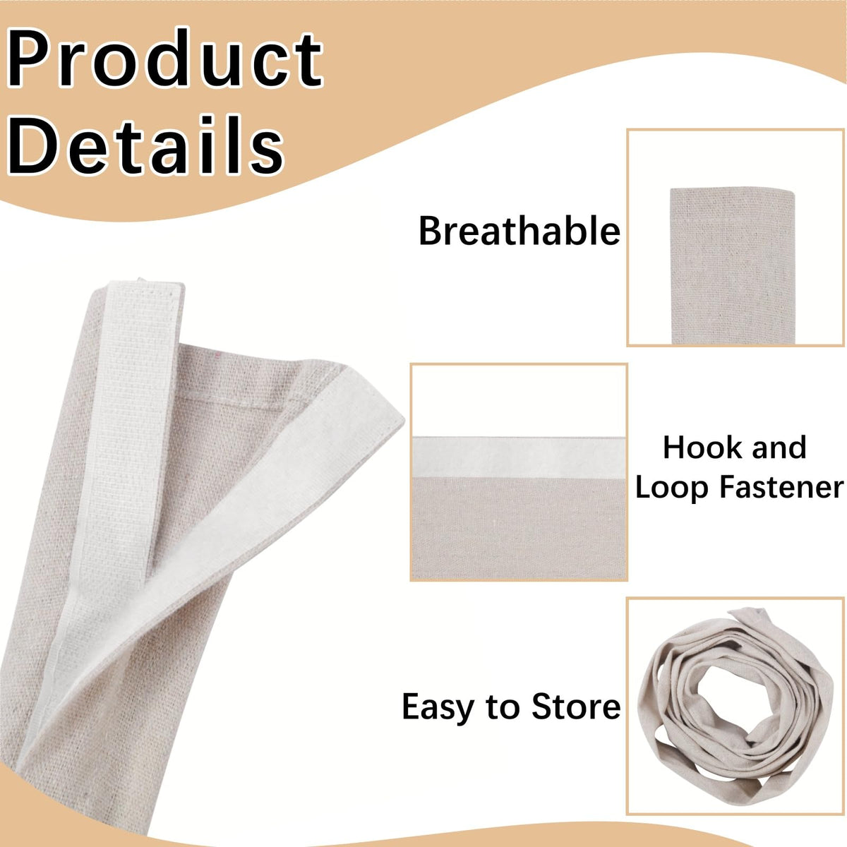 Breathable linen fabric cord cover by AkiiGer reducing heat around electronics