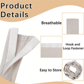 Breathable linen fabric cord cover by AkiiGer reducing heat around electronics
