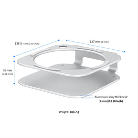 AKKYAJAURE Mac mini M4 Dock Stand desk organization and elevation