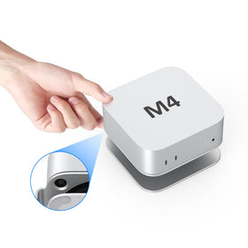 AKKYAJAURE Mac mini M4 Dock Stand front view showing secure mount