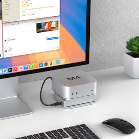 AKKYAJAURE Mac mini M4 Dock Stand accessible power button opening