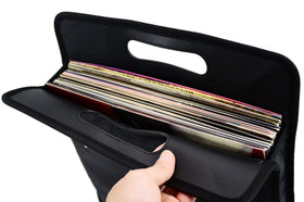 AKOZLIN vinyl record bag dimensions help plan compact packing for 7, 10, 12 inch LPs