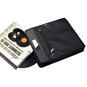 AKOZLIN vinyl record bag outside pockets provide quick access to seven inch records