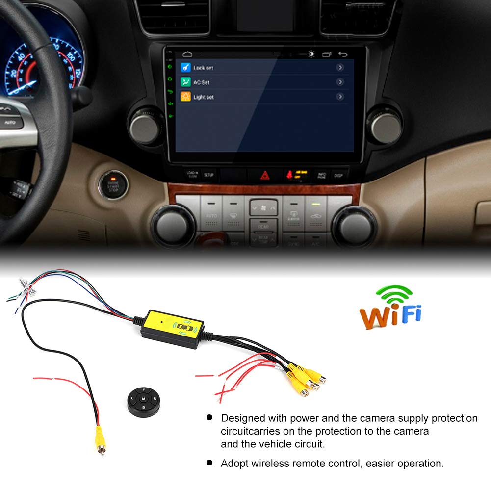 Akozon Video Switcher right view provides real-time feed for side monitoring