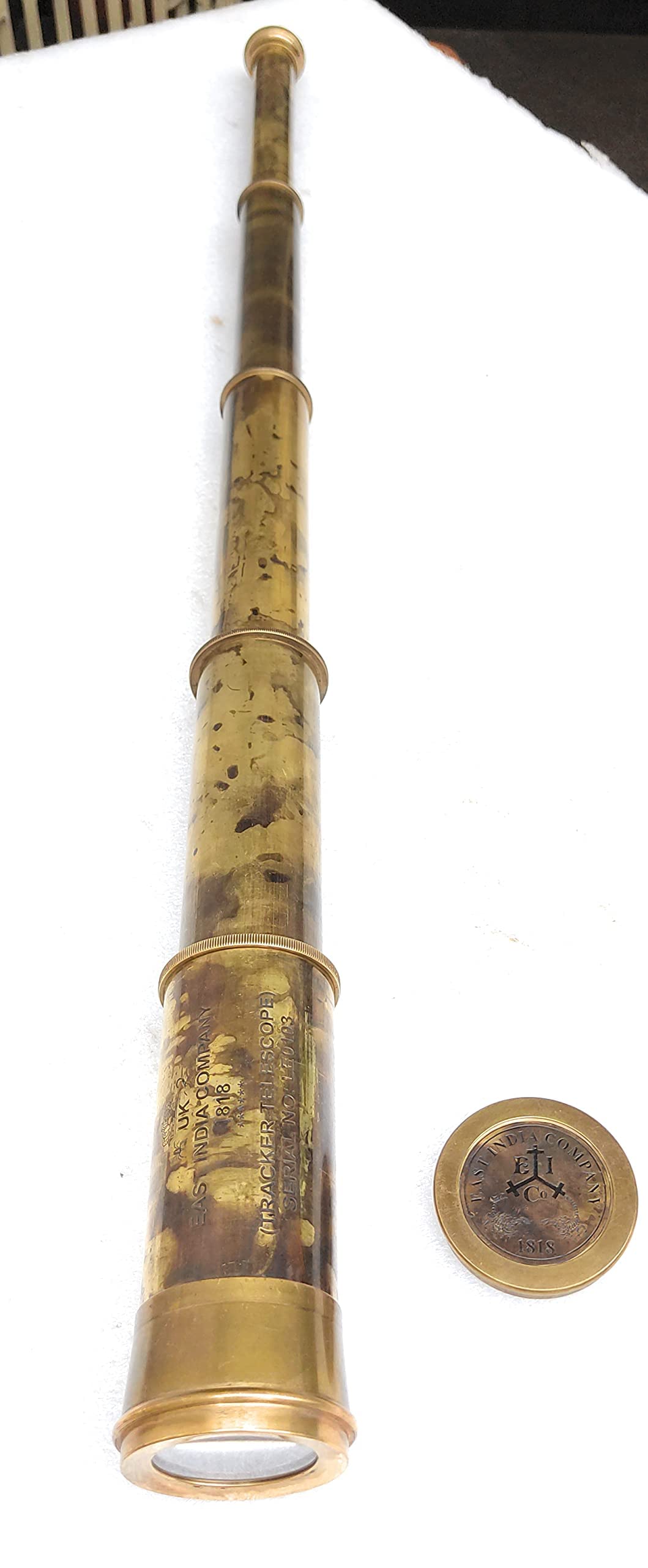 ALADEAN ship captain's telescope in use for historical reenactment
