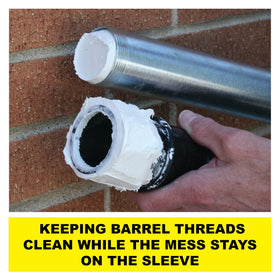 Albion 33-10 sleeve helps bulk caulk loading stay neat and contained