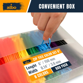 ALBO cable management zip ties for home and office wiring