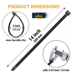 ALBO close-up of nylon PA66 teeth and smooth edges showing strength and safe handling