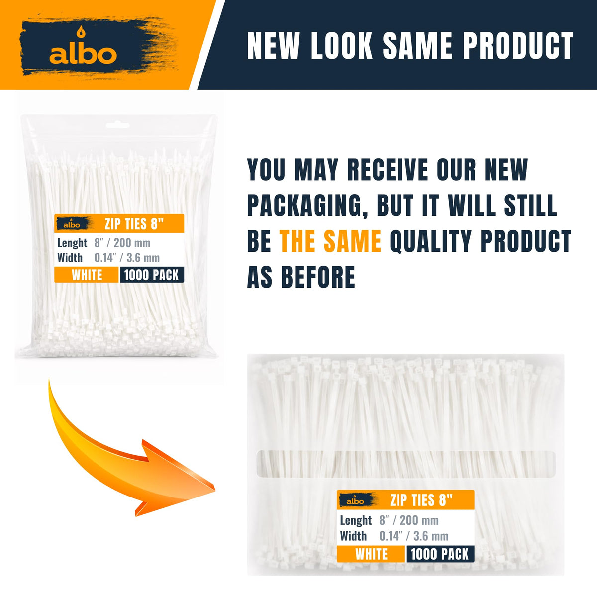 Albo zip ties 40 lb tensile strength for heavy-duty outdoor wiring