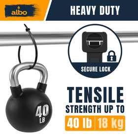 Albo zip ties max 2.1 inch bundle with 40 lb hold