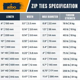 Albo outdoor indoor versatile ties withstand weather and temperature