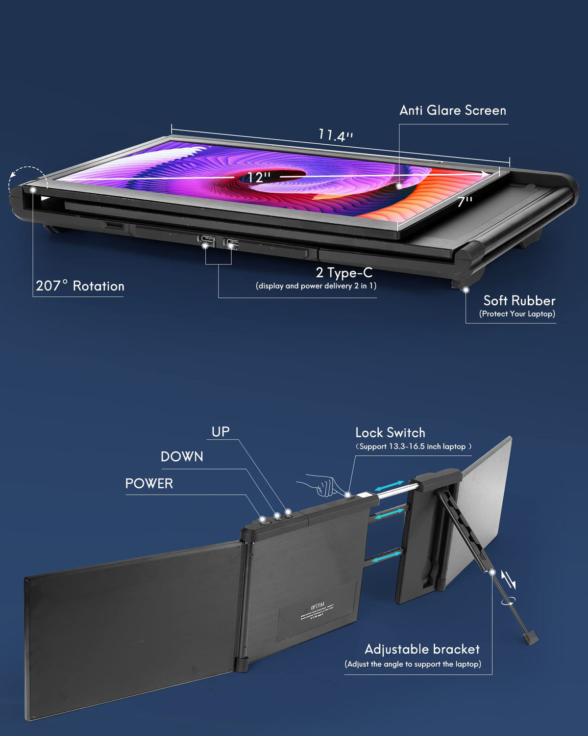 Alecewey compact mobile workstation for on-the-go productivity