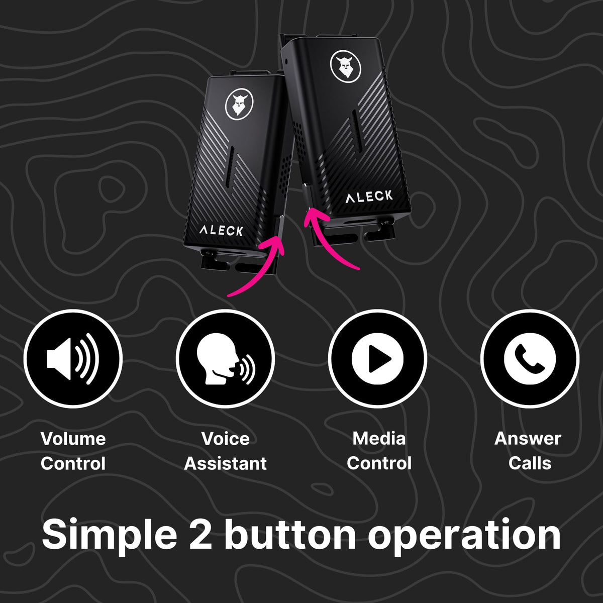 ALECK Punks integrated mics enable clear calls and quick voice control during rides.