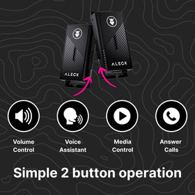 ALECK Punks integrated mics enable clear calls and quick voice control during rides.