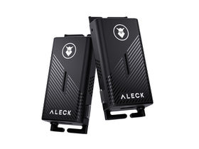 ALECK Punks open-ear audio mounted on helmet straps for immersive riding audio.